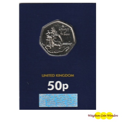 2022 BU 50p Coin (Card) - Kanga and Roo